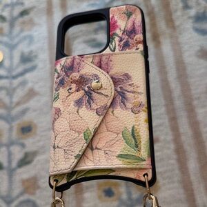 Bandolier LILY DUET Floral print Phone Case with wrist Chain